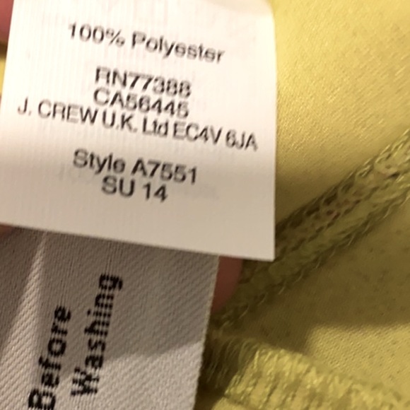 J Crew Neon Lime Acid 🥝 Green Trim Flower Floral Scuba Dress Blue Pink Ivory 🌴 - Picture 8 of 16